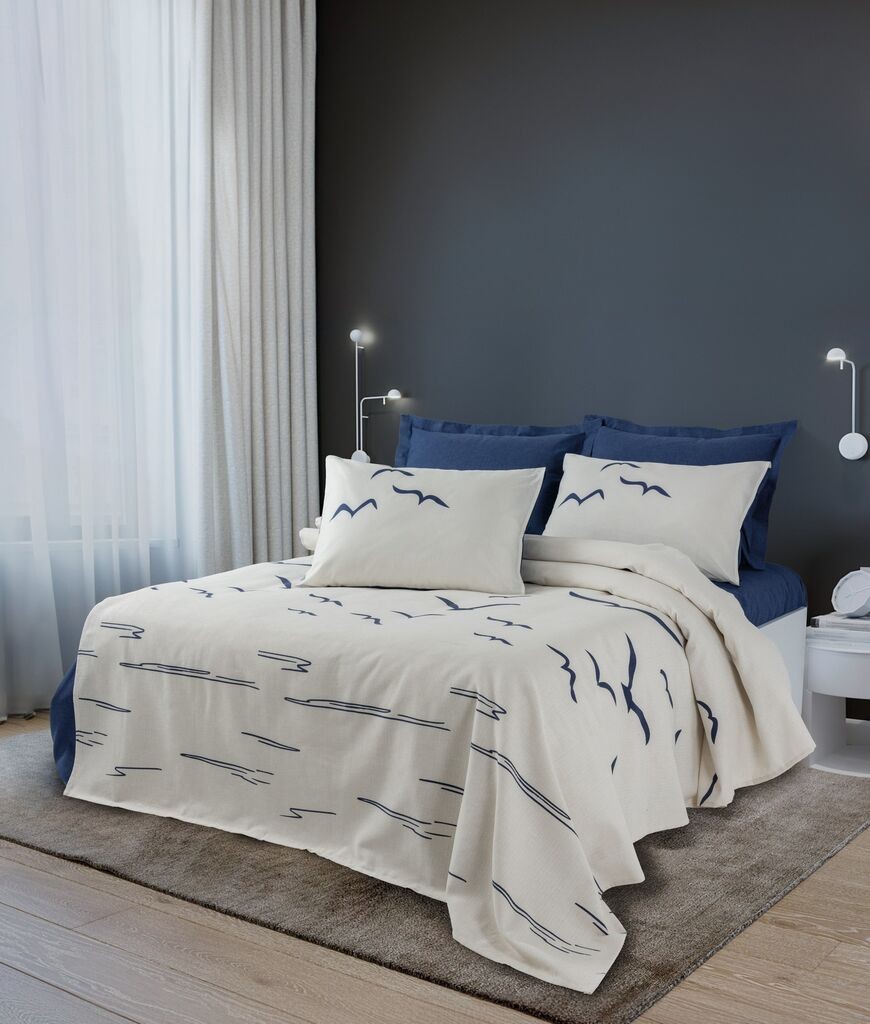 L'essentiel Maison двоен прекривка Larum, 200x230cm, крем