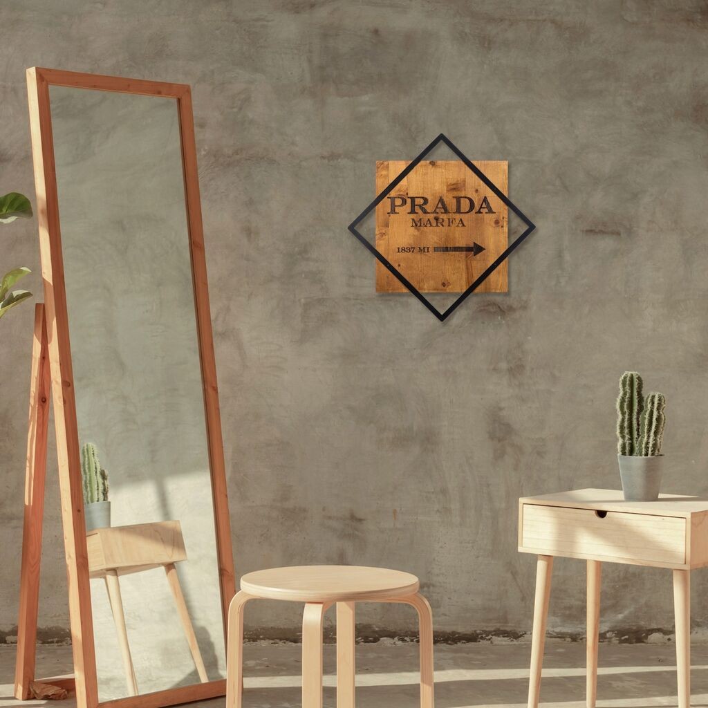 Wallity декорација за dzид Fashion 2, 54x54 см, кафеава боја