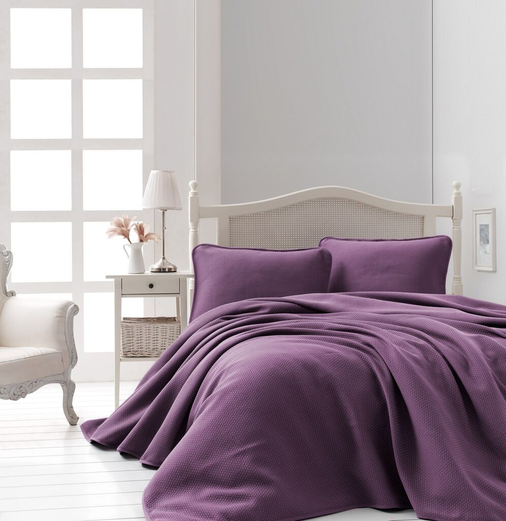 L'essentiel Maison Комплет Двојна прекривка Liv, 220x240cm, виолетова