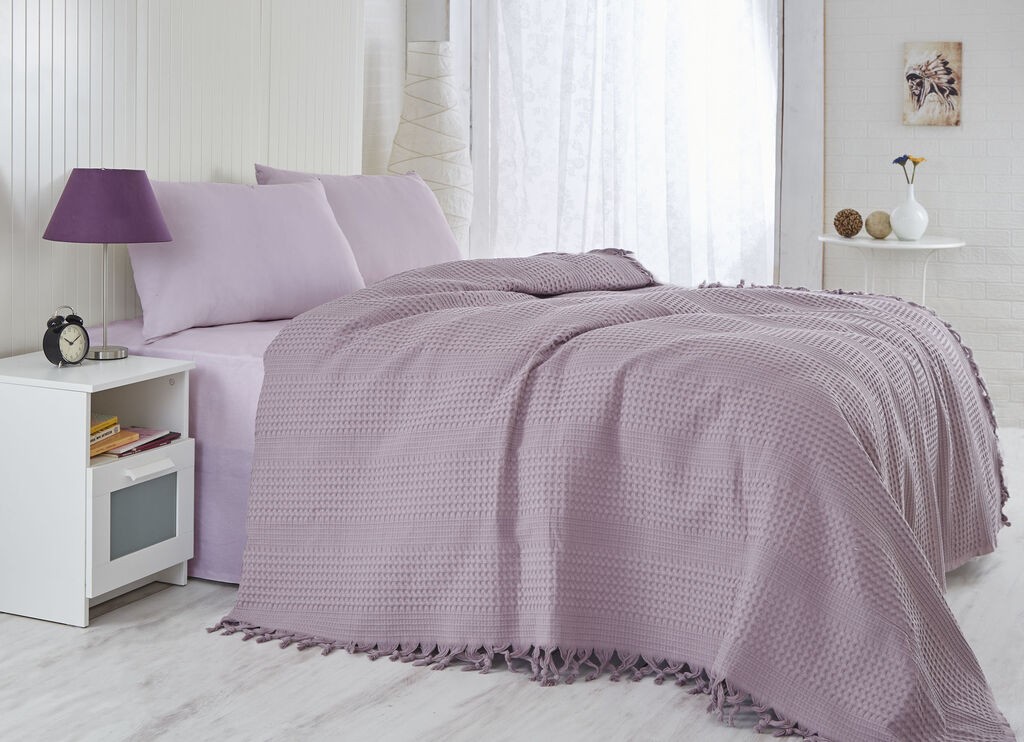 Двојна прекривка L'essentiel Maison 118, 220x240cm, виолетова