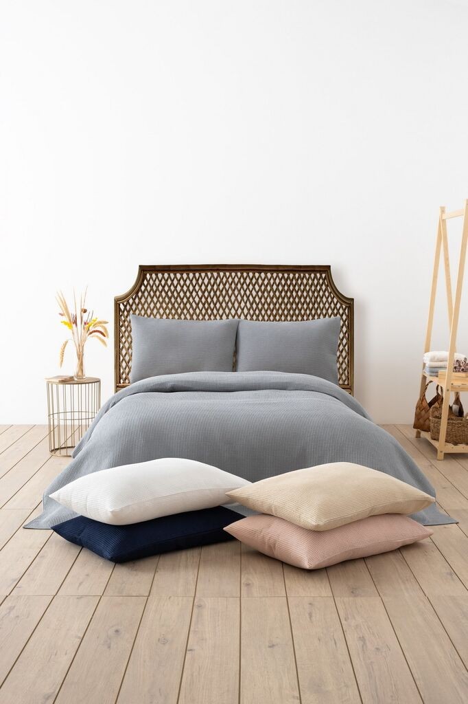 L'essentiel Maison двокреветна вафла, 200x220cm, сива