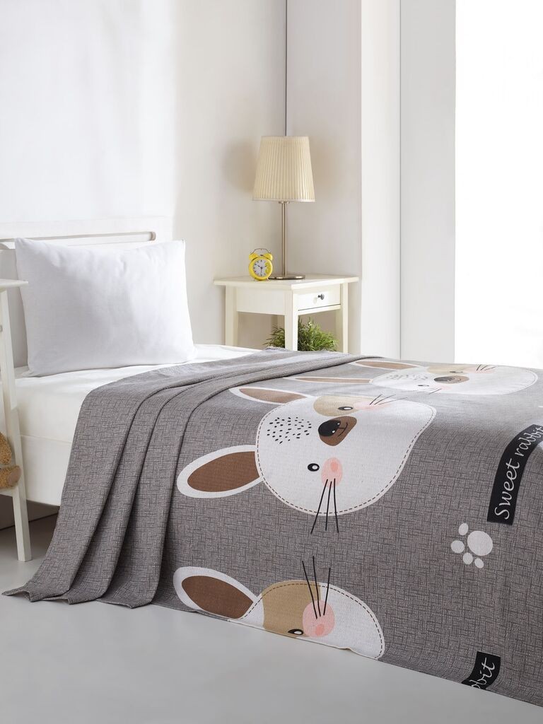 L'essentiel Maison единечна покривка Tavsancik, 160x235cm, сива