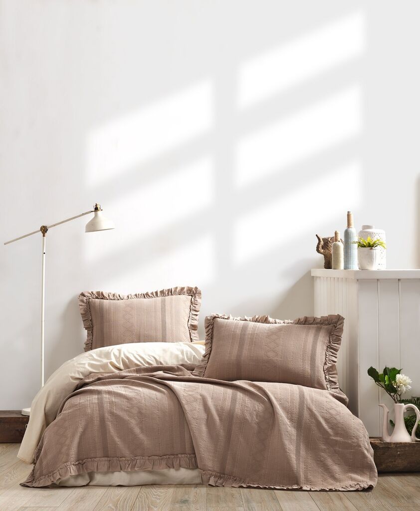 L'essentiel Maison Комплет Двојна прекривка Tziana, 220x240cm, беж