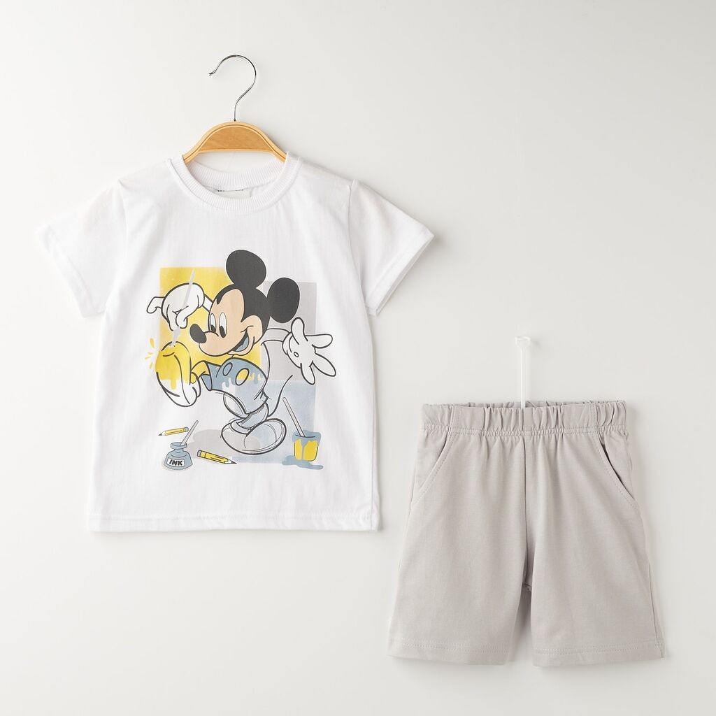 Летен Комплет Маица и Кратки Панталони Мики
