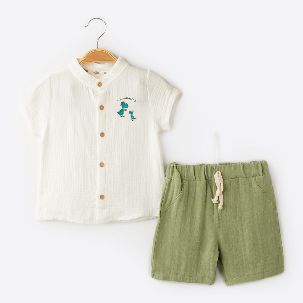 Ленен комплет кошула и панталончиња