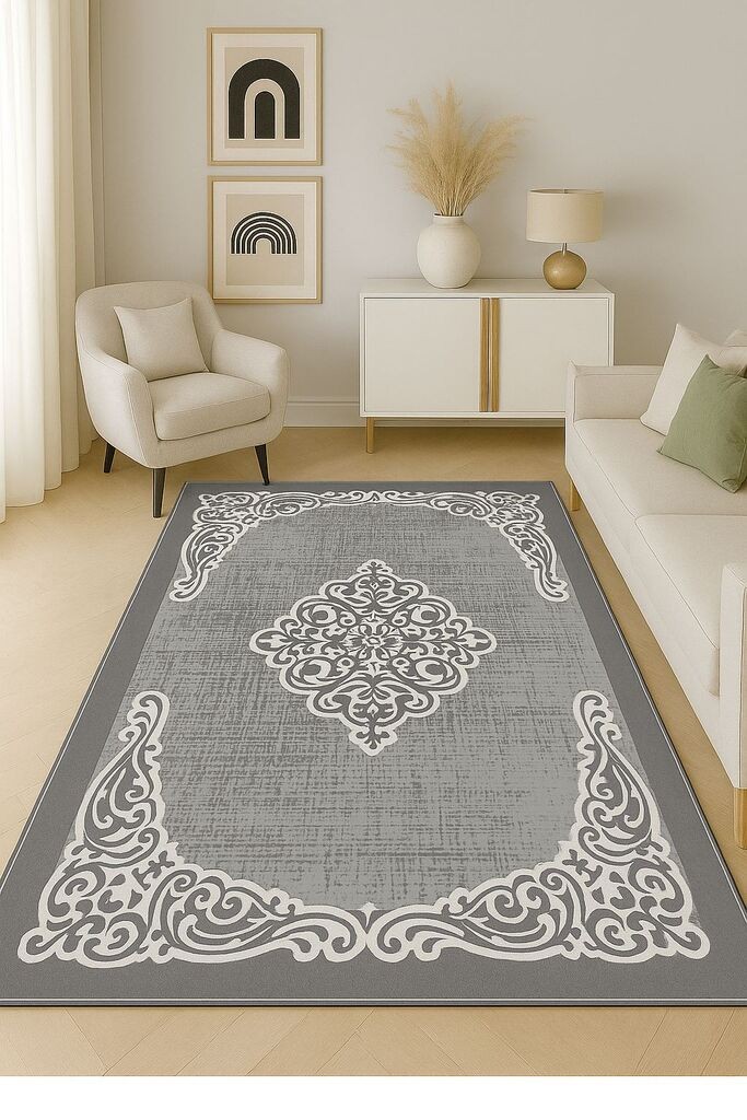 Концепт хипнозен тепих HM-CRP25-24, правоаголен, 160x230 cm, сив