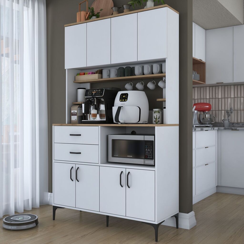 Hanah Home повеќенаменски плакар JE208-3900, 120x204,2 см, бел