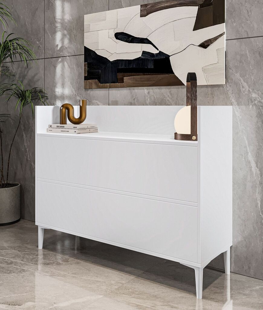 Hanah Home Мултифункционален гардеробер Gale, 110x85 см, бел