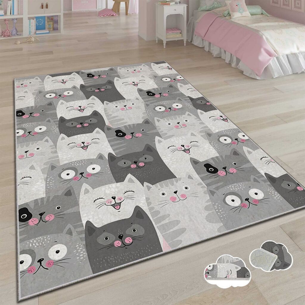 Conceptum Hypnose Carpet Alho Chl-4A, правоаголен, 80x140 cm, сив