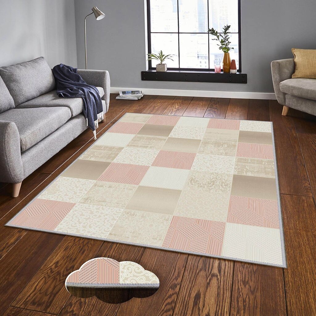 Conceptum Hypnose тепих Eexfab1132, правоаголен, 80x120 cm, крем-розов