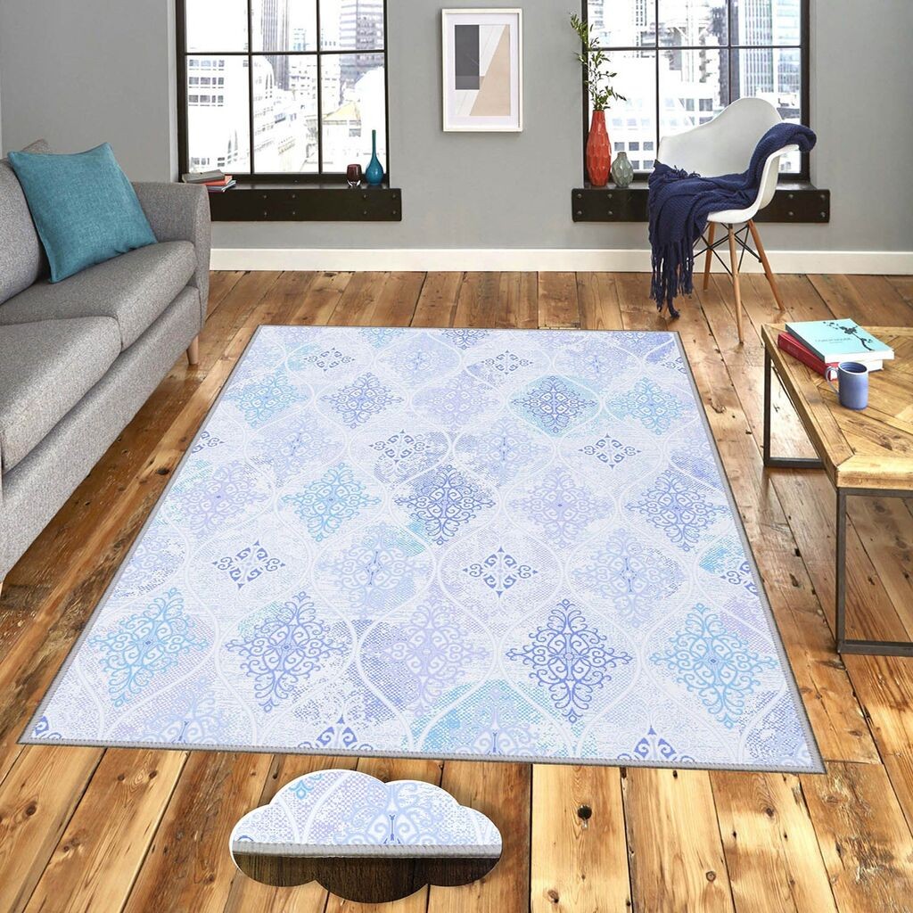 Conceptum Hypnose тепих Eexfab979-1, правоаголен, 80x120 cm, светло сина