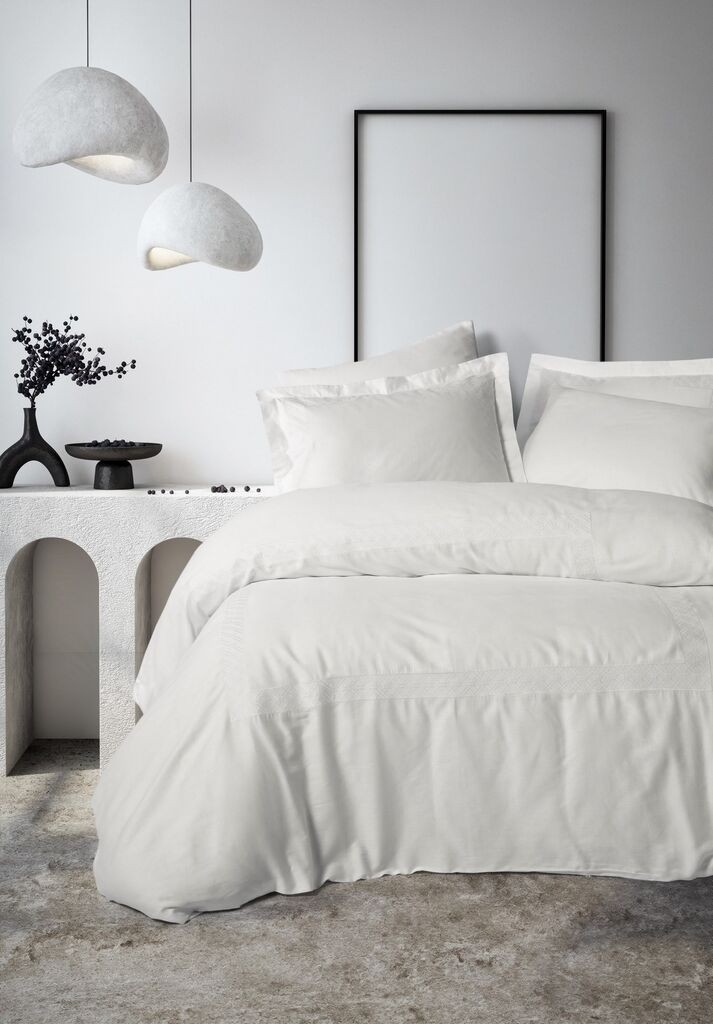 Комплет постелнина L'essentiel Maison Double Galant, 200x220 cm, бела