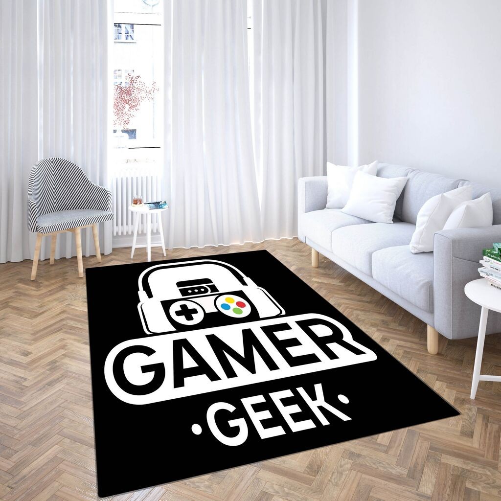 Тепих Conceptum Hypnose Cgkids8, правоаголен, 80x140 см, црно-бел