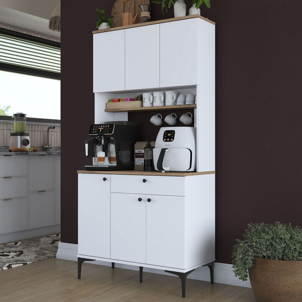 Hanah Home повеќенаменски плакар JE196-3805, 90,2x184,2 см, бел