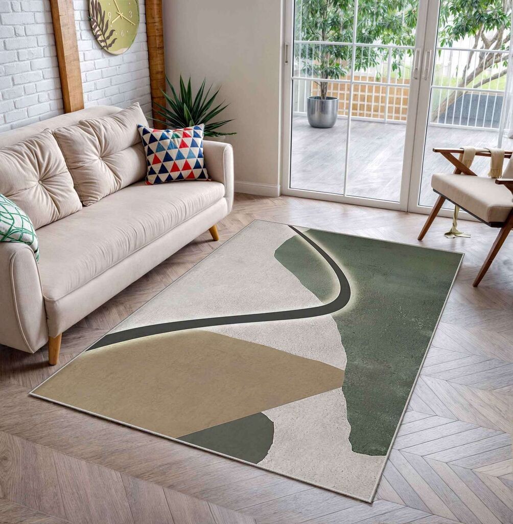 Conceptum Hypnose тепих Shml14, правоаголен, 80x140 cm, маслиново-беж