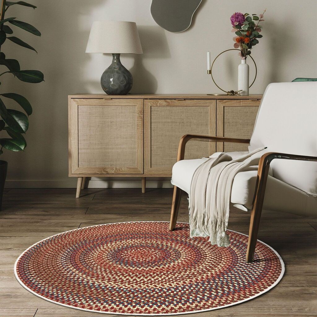 Тепих Conceptum Hypnose Woopamuk504, кружен, 120x120 см, шарен