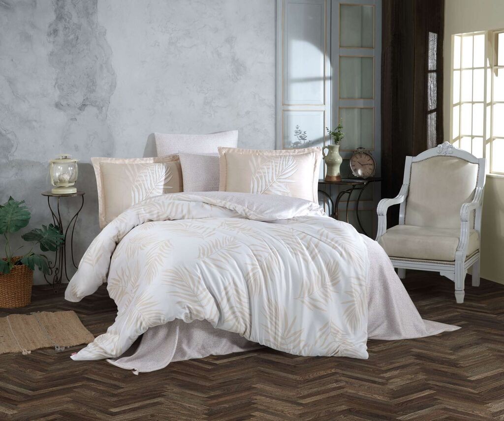 Комплет постелнина L'essentiel Maison Double Infinity, 200x220 см, крем