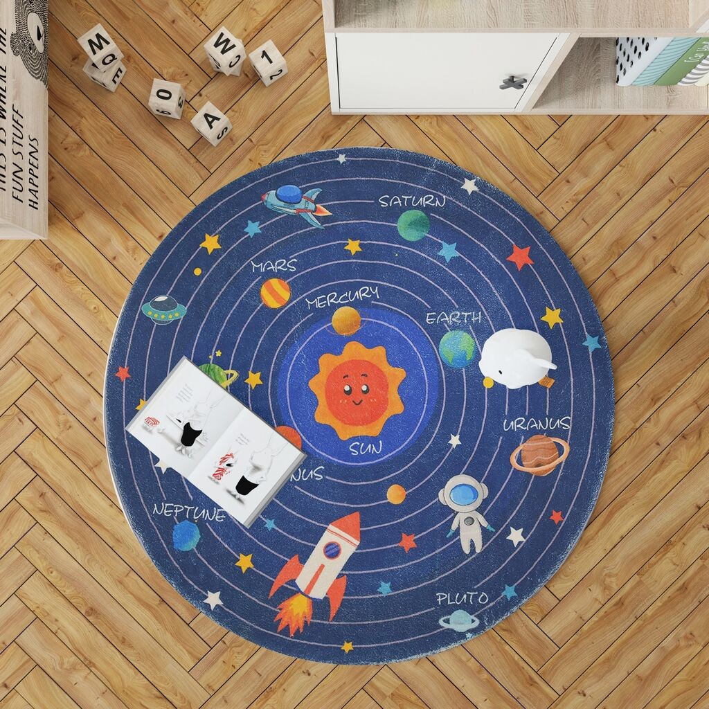 Conceptum Hypnose тепих Woopamuk107, кружен, 120x120 cm, Шарена