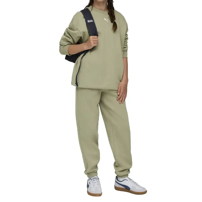 Женска тренерка Puma Loungewear Oversized Sweatsuit G, зелена
