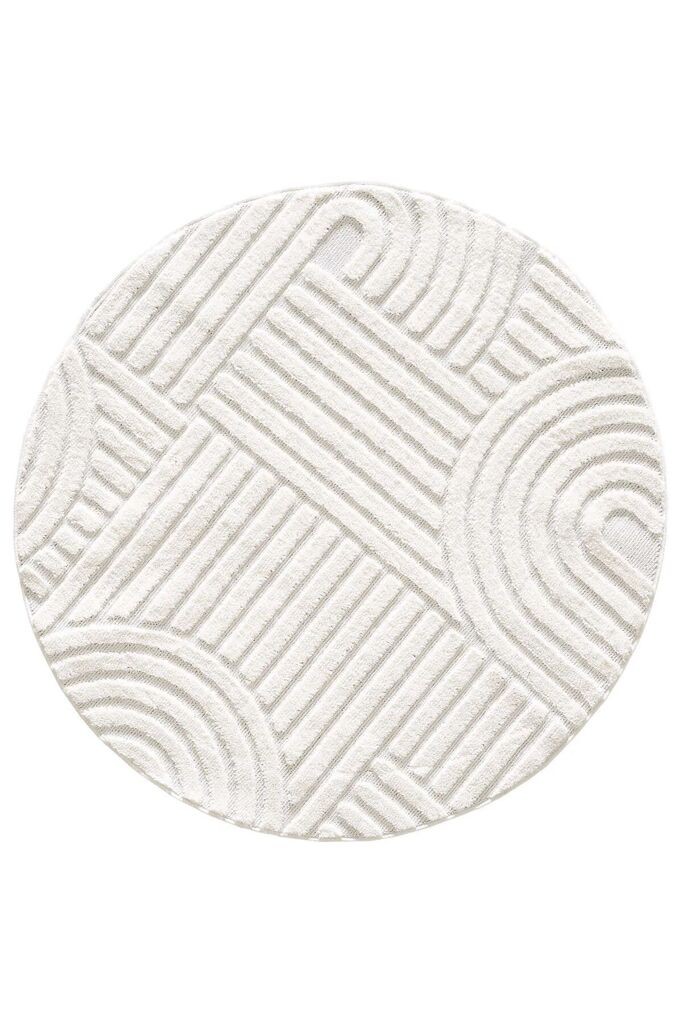 Conceptum Hypnose тепих 691B, тркалезен, 200x200 cm, беж