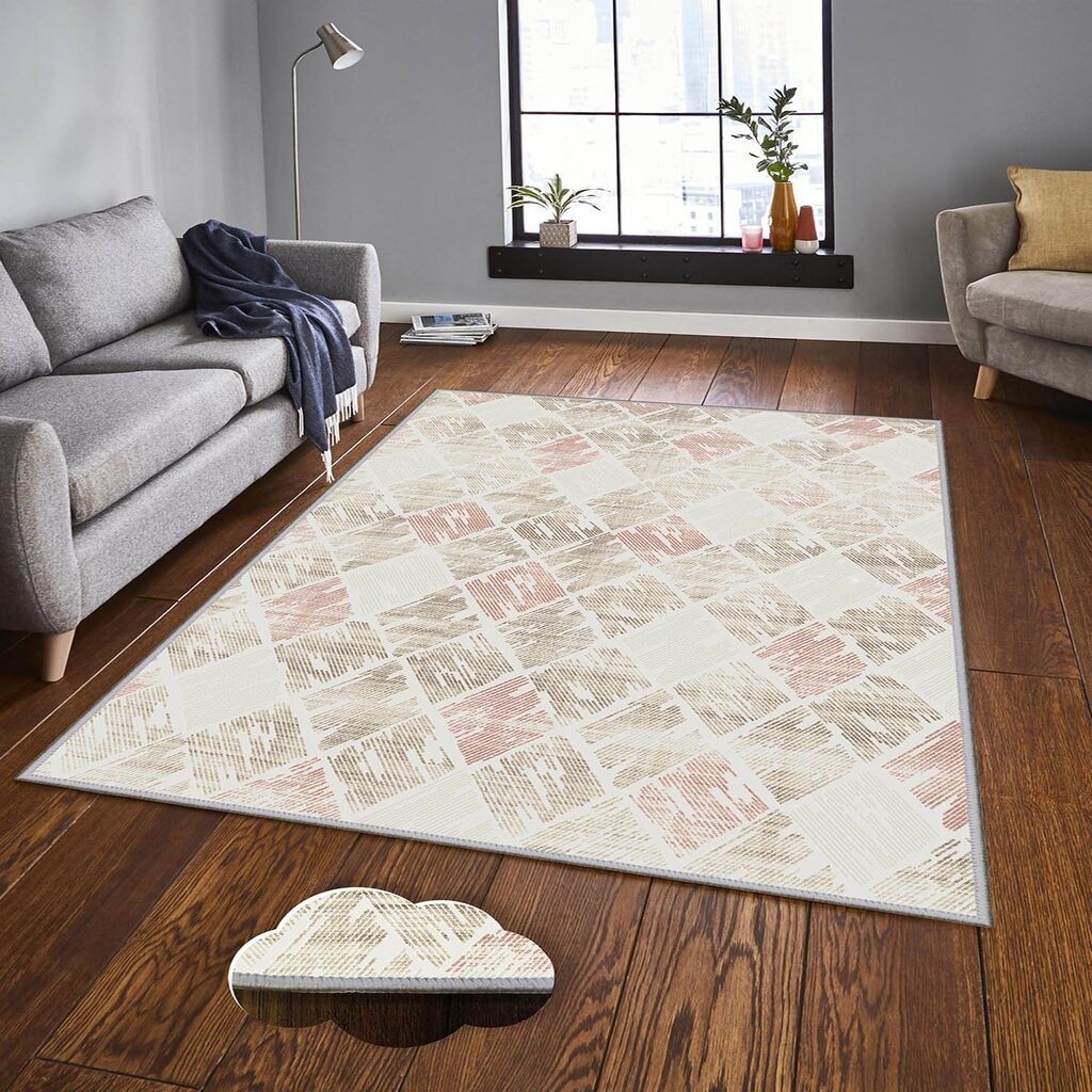 Conceptum Hypnose тепих Eexfab1143, правоаголен, 80x120 cm, крем-розов