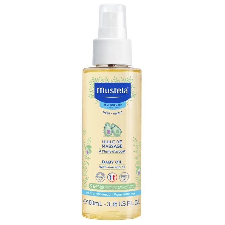 Масло за масажа Mustela, 100 мл