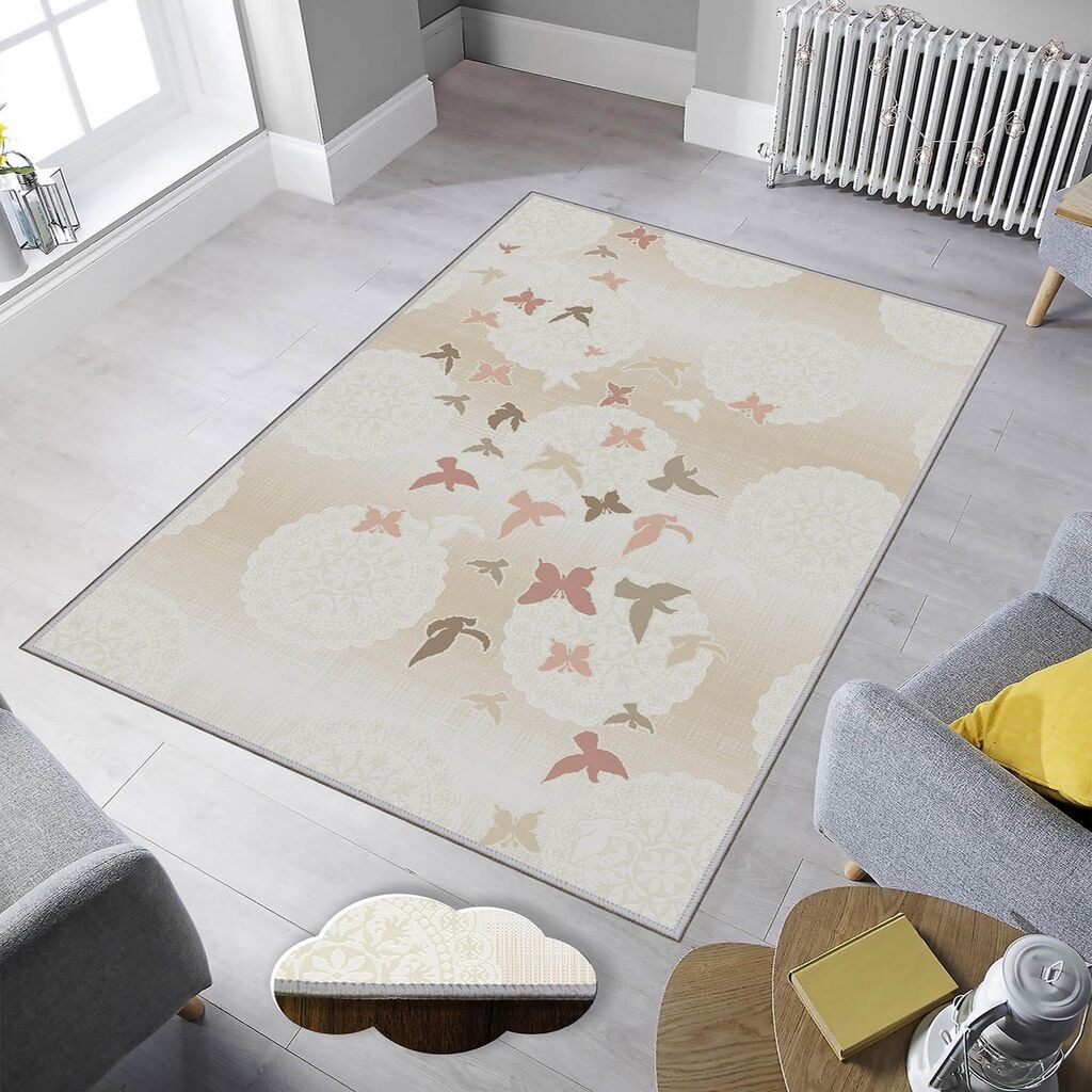 Conceptum Hypnose тепих Eexfab1139, правоаголен, 80x120 cm, крем-розов