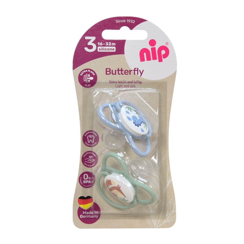 NIP Цуцла лажалка мај батерфлај каучук 6-32 месеци нип