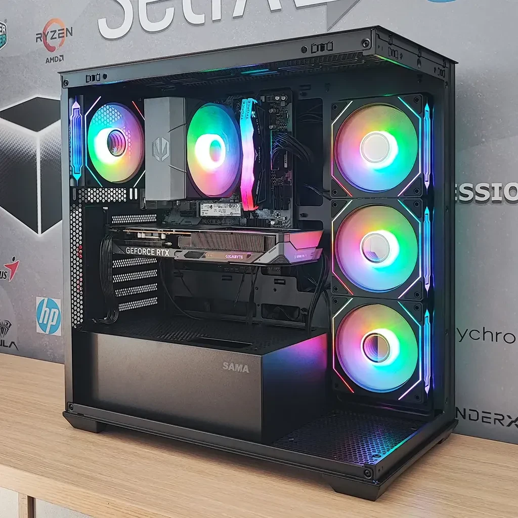 PowerCube Гејминг Десктоп Компјутер G4250 Chimera Gen9 Ryzen 5 9600X/ 32GB DDR5/ NVMe 1.0TB/ RTX5060Ti 16GB