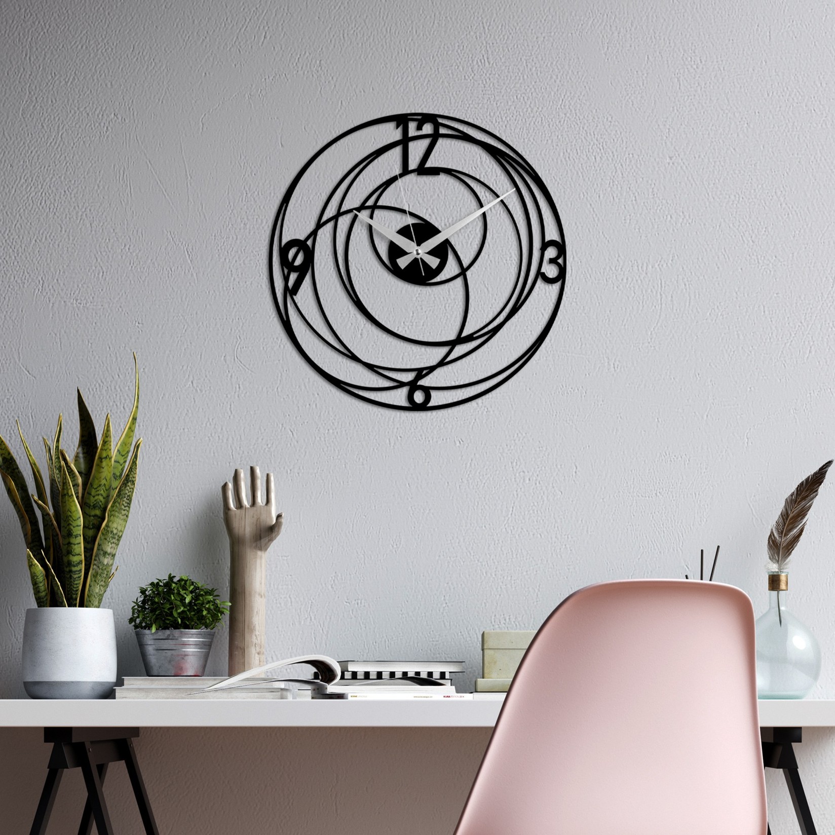 Wallity dzиден часовник 49x49 см црн