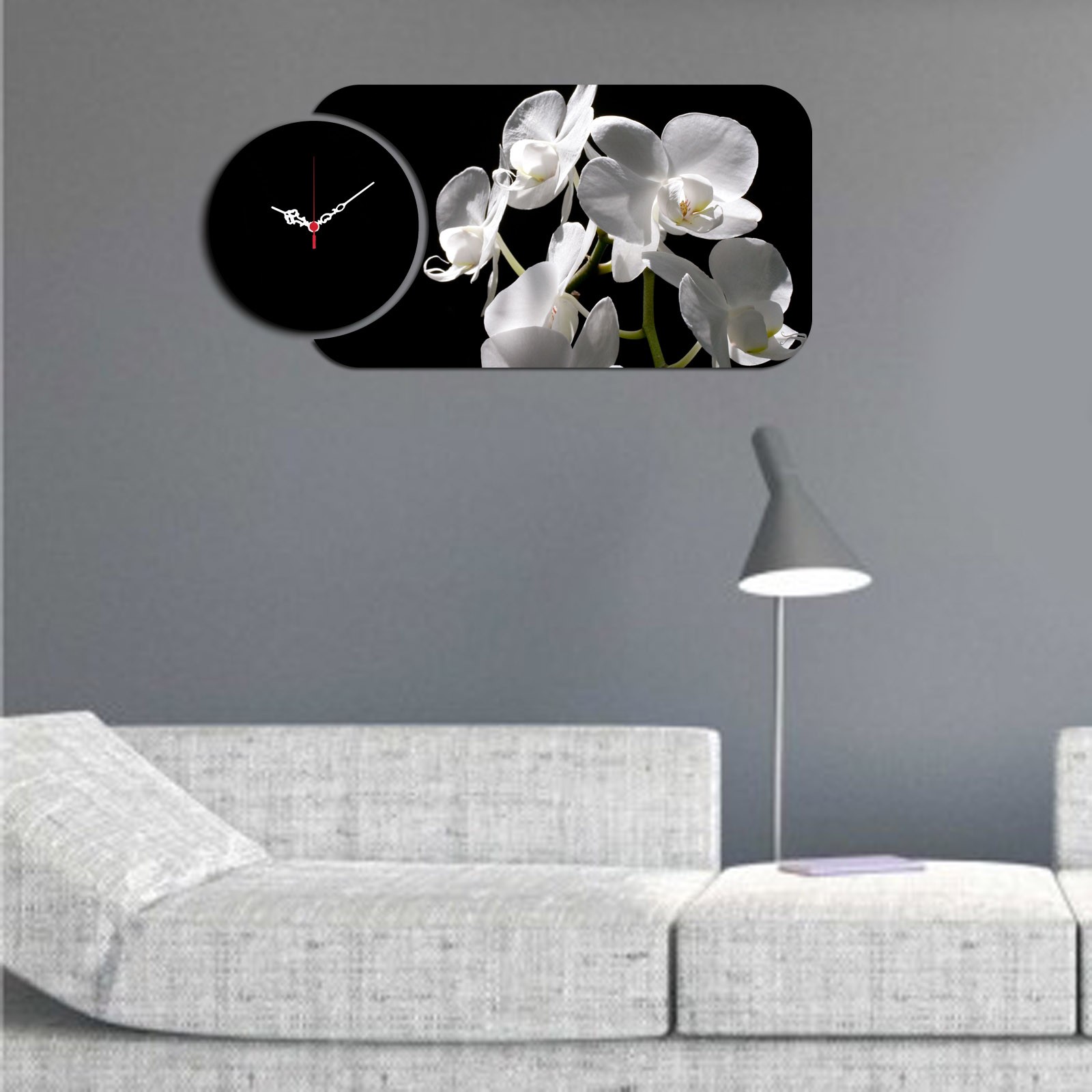 Wallity MDF dzиден часовник во 2 дела во боја