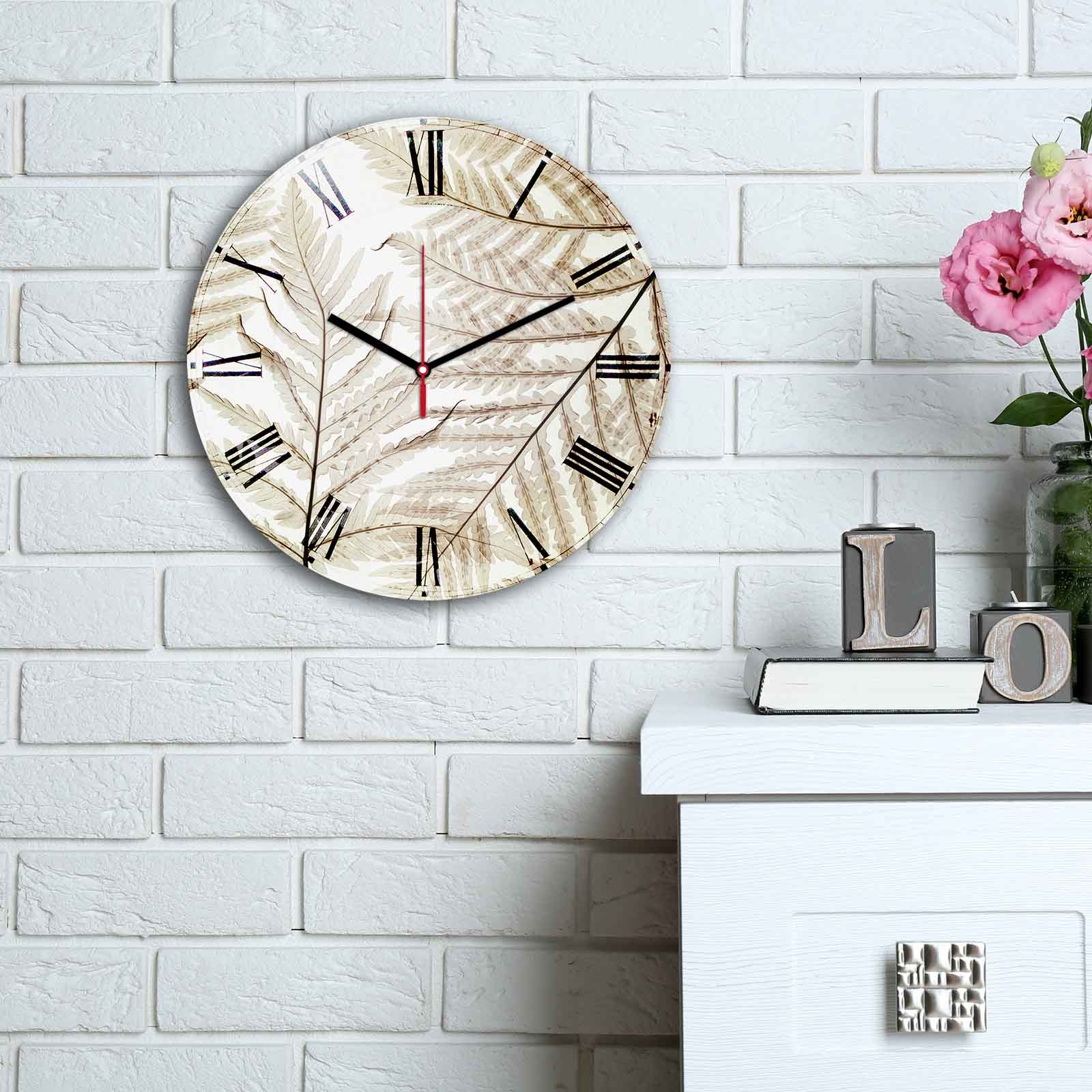 Wallity MDF dzиден часовник во боја 30 см