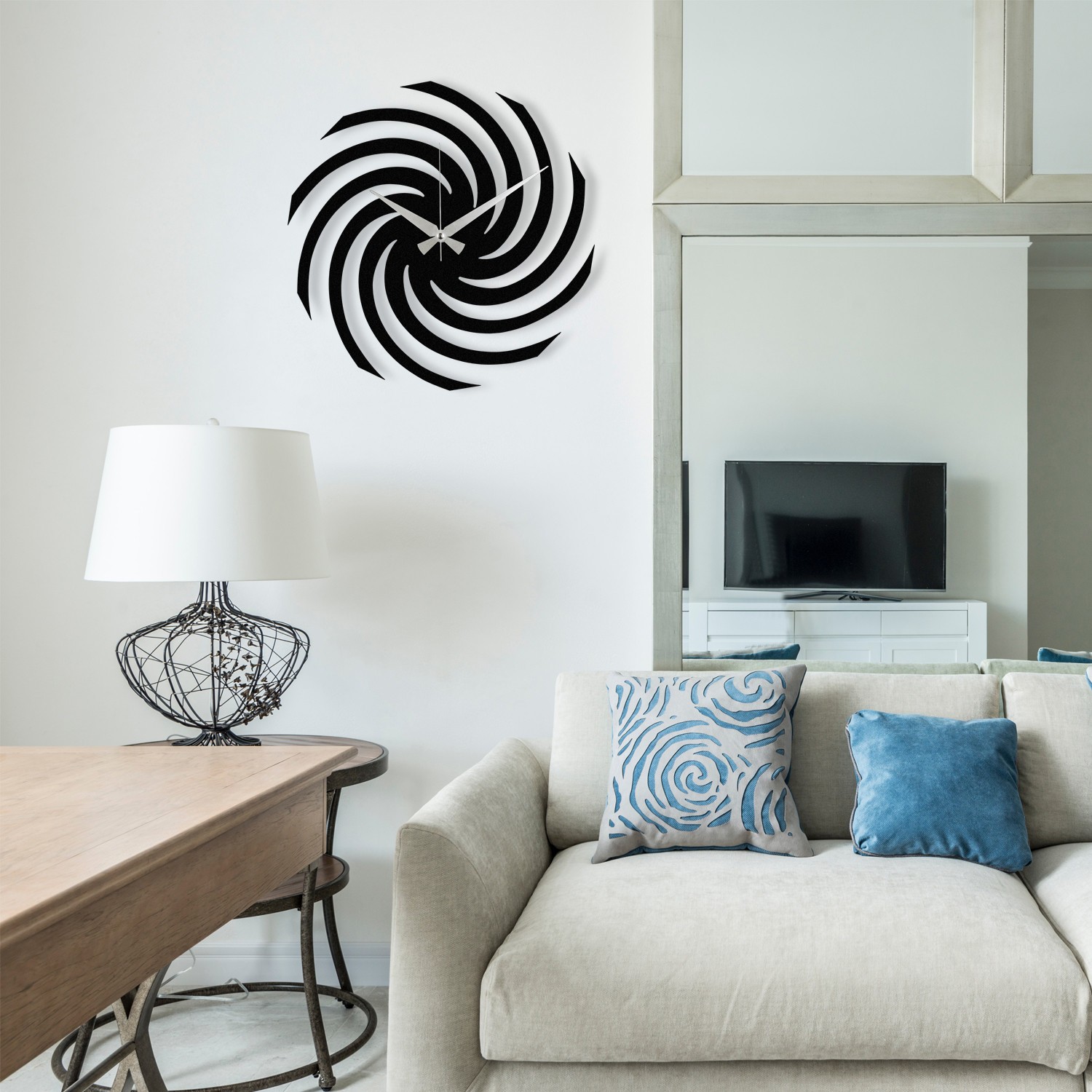 Wallity dzиден часовник 48x48 см црн