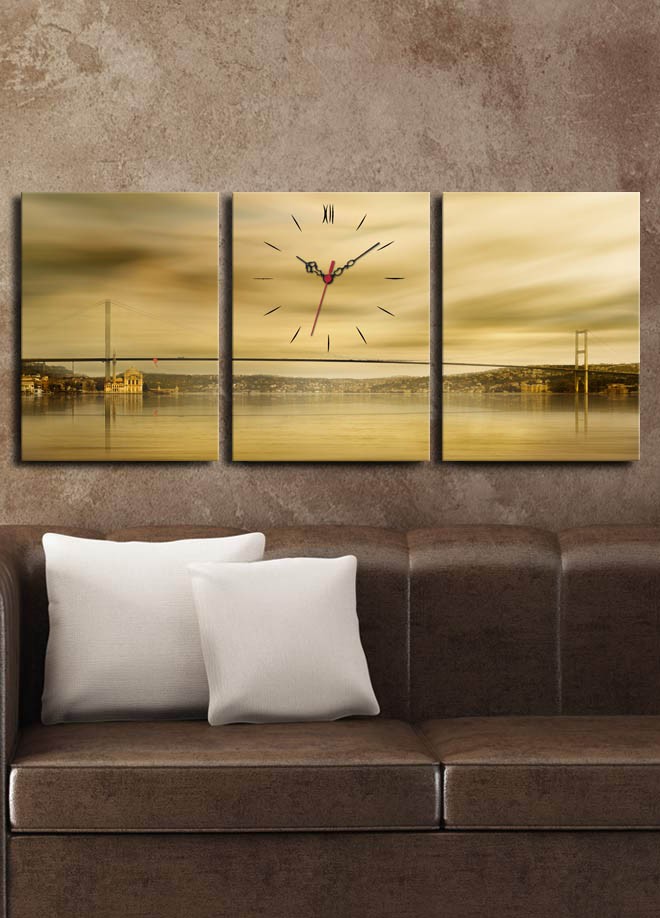 Wallity dzиден часовник во 3 дела во боја