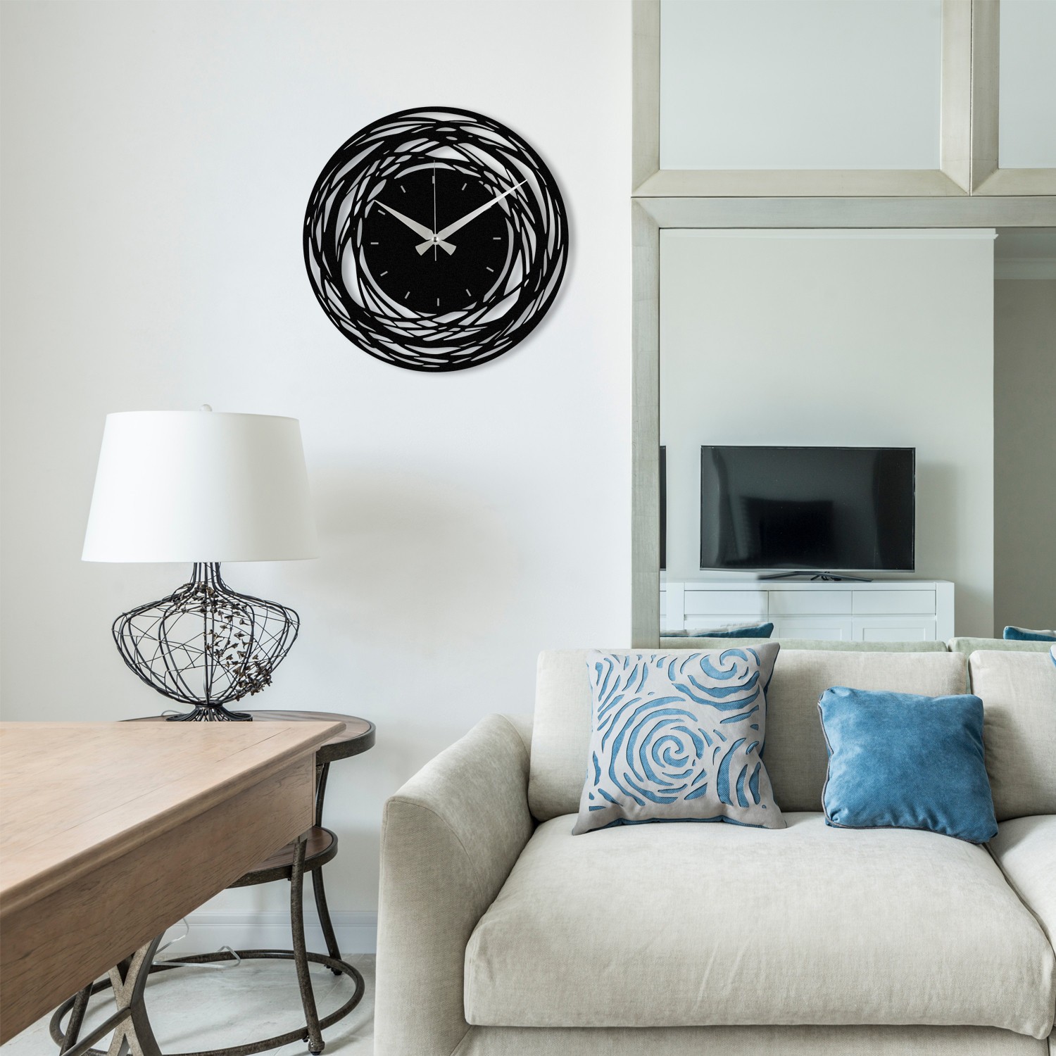 Wallity dzиден часовник 48x48 см црн