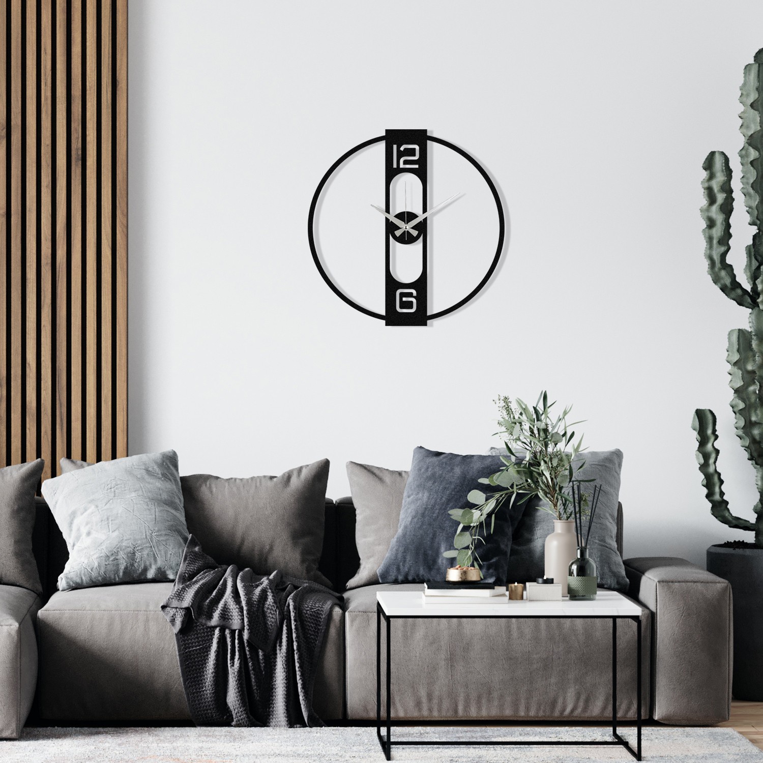 Wallity dzиден часовник 48x48 см црн