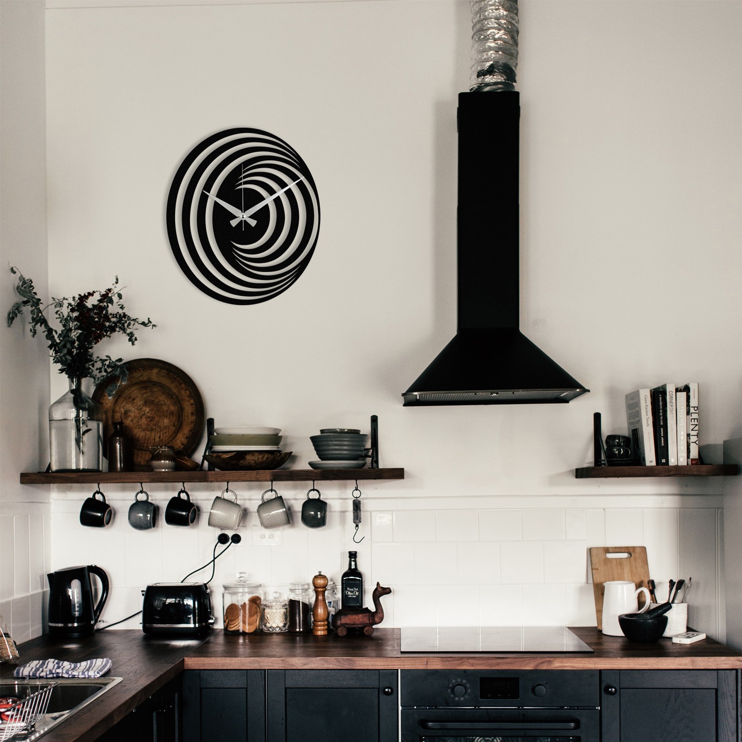 Wallity dzиден часовник 48x48 см црн