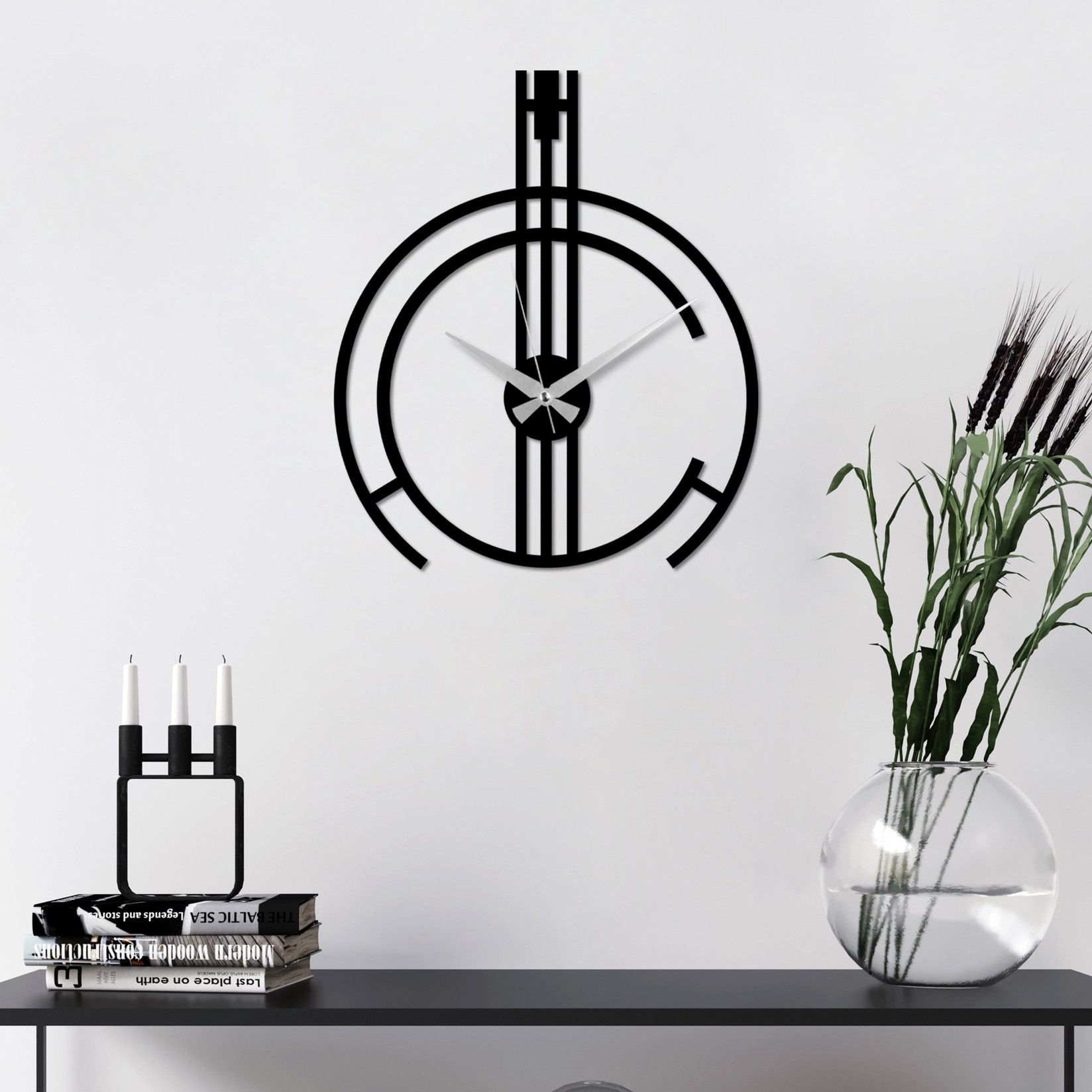 Wallity dzиден часовник 49x38 см црн