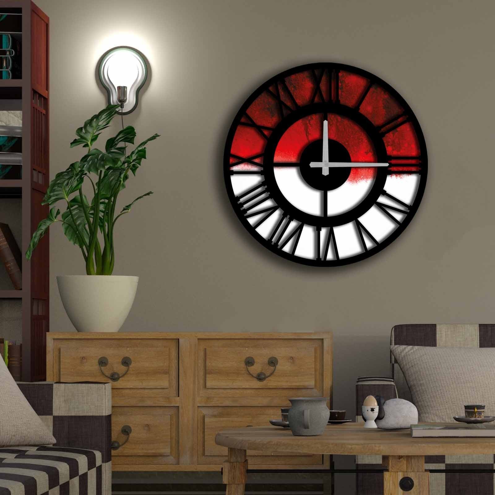 Wallity MDF dzиден часовник 50 см во боја