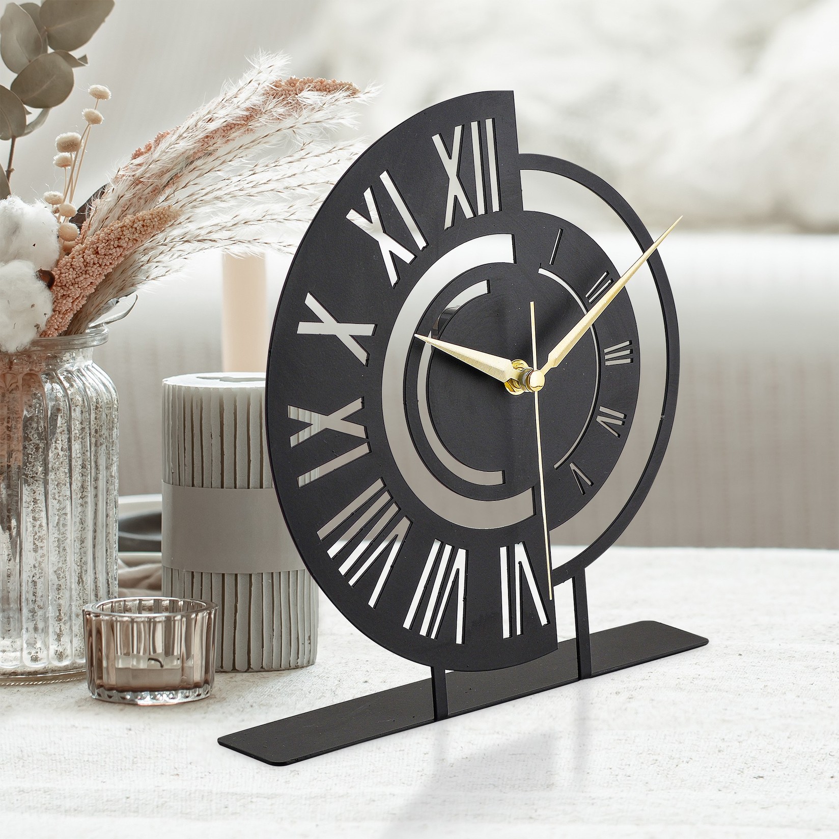 Часовник Aberto Design 25cm црн