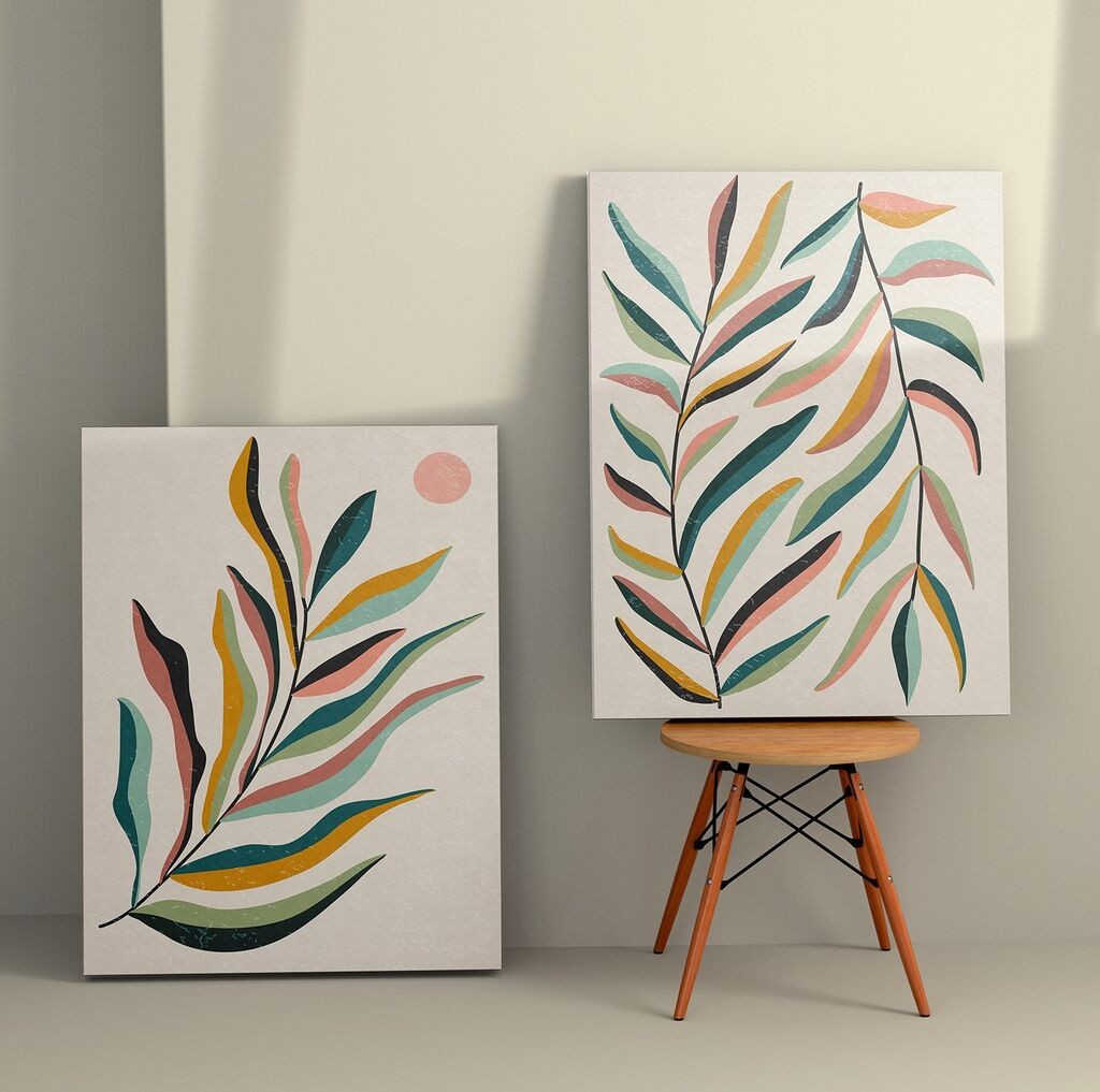 Wallity декорација за dzид 2KNV4326, 50 x 70 см, 2 парчиња