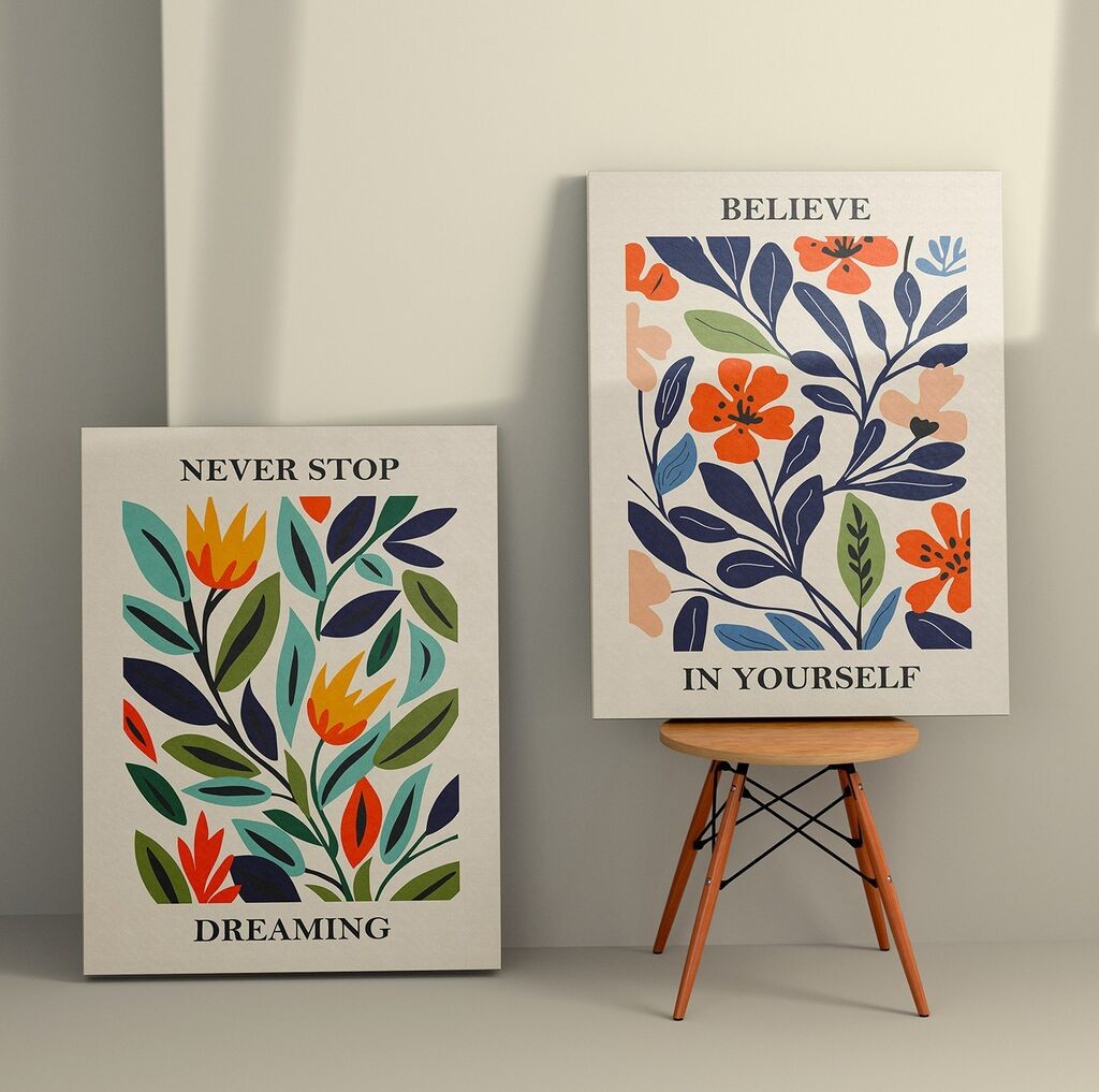 Wallity декорација за dzид 2KNV4331, 70 x 100 см, 2 парчиња