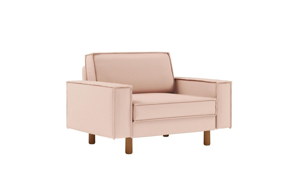 Фотелја „Atelier del Sofa" со двосед „Sparrow", светло розова