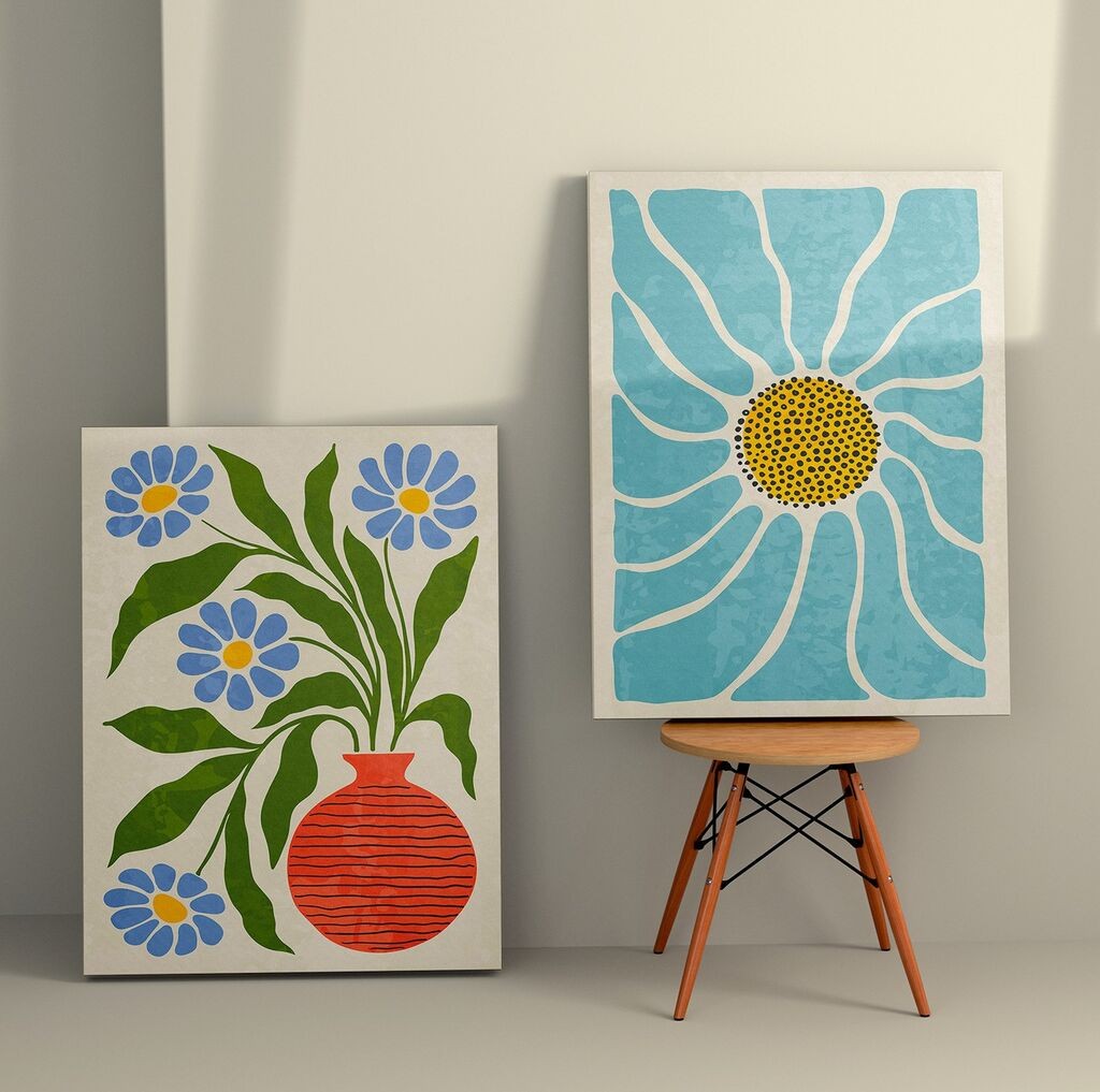 Wallity декорација за dzид 2KNV4390, 50 x 70 см, 2 парчиња