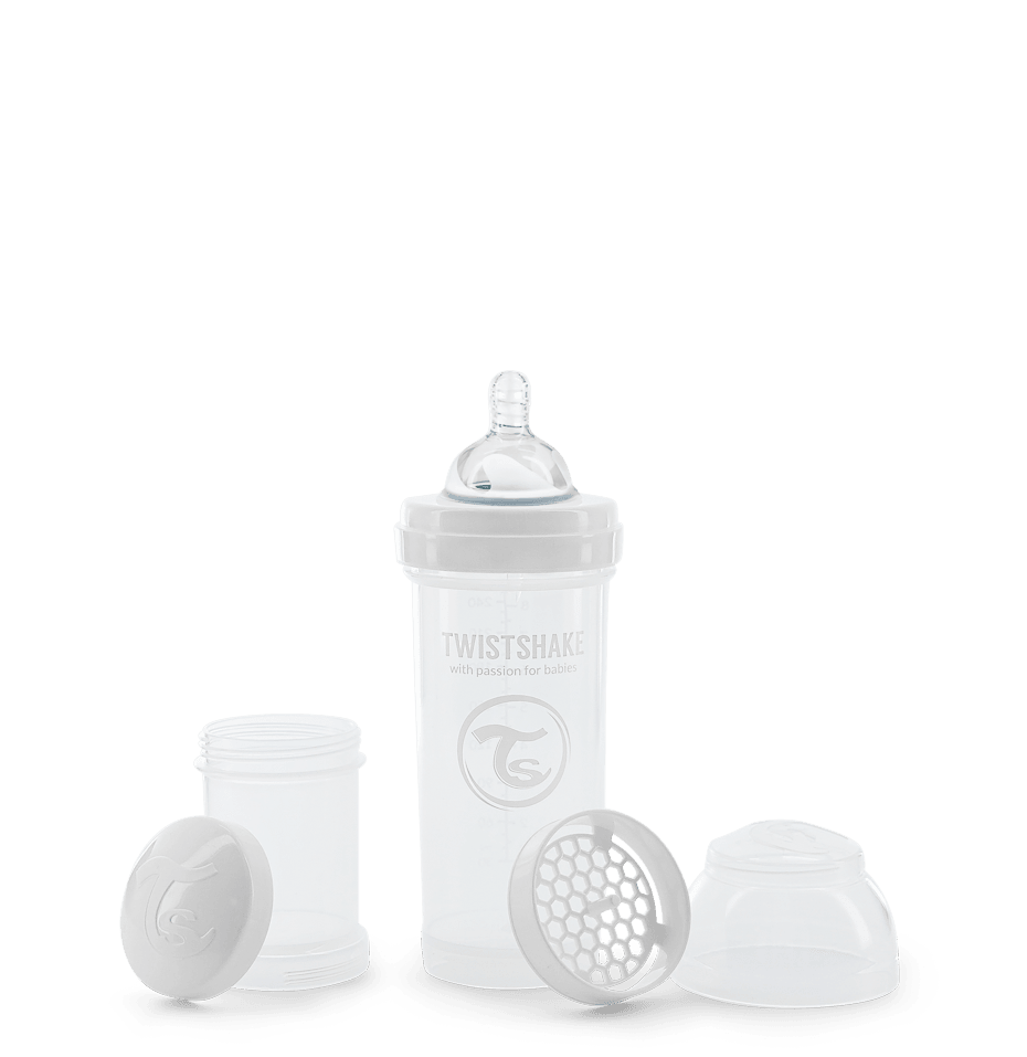 TWISTSHAKE Шише против колики 260мл бело 78012