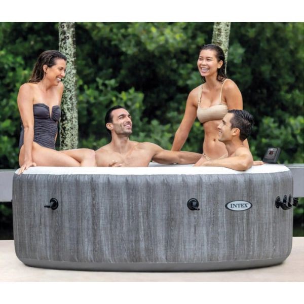 Intex PureSpa масажа со меурчиња Greywood Deluxe џакузи за 4 лица 1,96 m