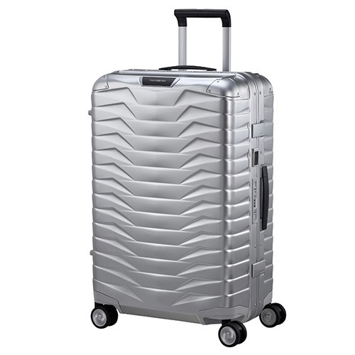 SAMSONITE Куфер,4 Тркала,Samsonite,Proxis Alu Spinner 69/25, 150052/1004,47*69*28Цм,Сива