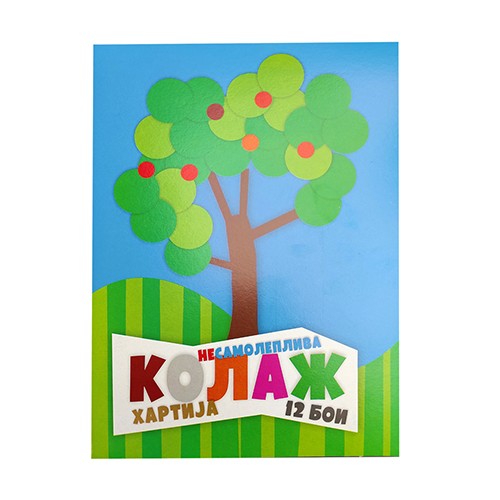 Колаж, А4, 12 бои, Несамолеплив