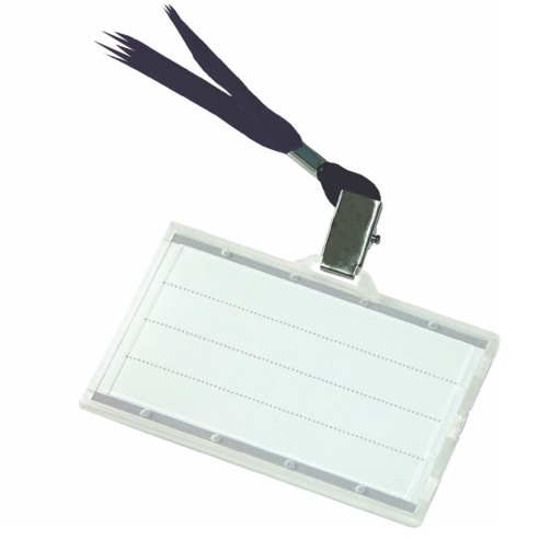 PBS Беџ, Со врвка, Легитимација, ПВЦ, 92х58мм, 8347001PL-01, Црна