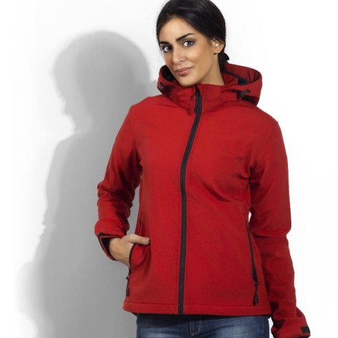 PUBLIK Јакна, Женска Со Качулка, L, Publik, Protect Women, 57.026.30, Црвена